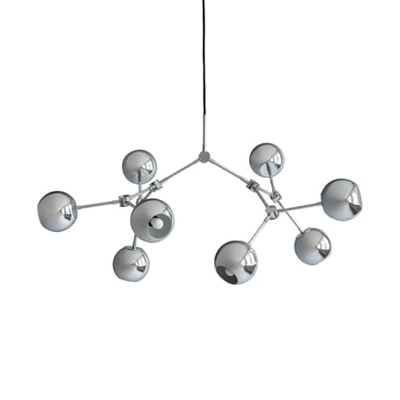 Suspension Drop Globe Mini métal argent / 95 x 70 x H 55 cm - 101 COPENHAGEN