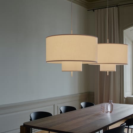 Suspension Margin tissu blanc / Ø 68 x H 44,5 cm - NEW WORKS