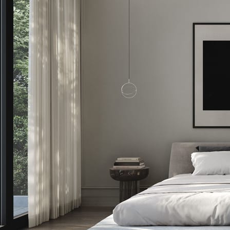 Suspension Maru Mini LED métal argent / Anneaux modulables - Ø 23 cm - 101 COPENHAGEN
