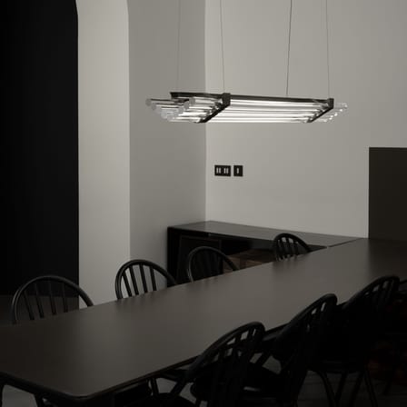 Suspension Seagull LED transparent / L 120 cm - DCW éditions