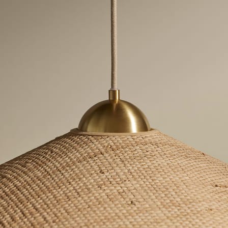 Suspension Songe tissu beige / Ø 60 cm - Maison Sarah Lavoine