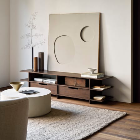 Table basse Elements / Ø 80 x H 32 cm - Microciment - Ethnicraft