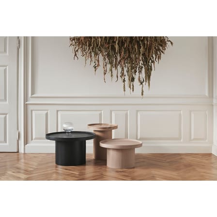 Table basse Plateau Small bois naturel / Ø 48 x H 52 cm - Plateau amovible - Bolia