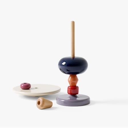 Table d'appoint Shuffle MH1 bois multicolore / Modulable - Ø 45 x H 69 cm - &tradition