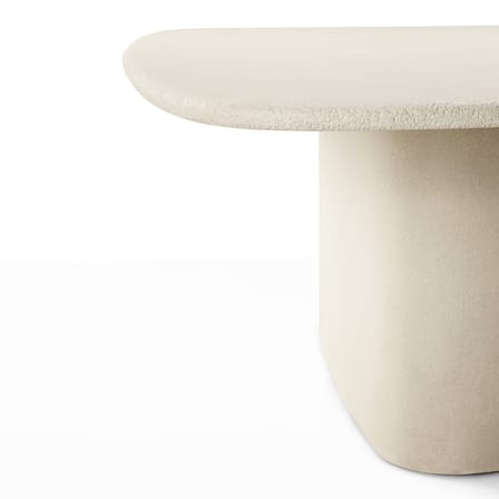 Table ovale Elements / 200 x 143 cm - 8 personnes / Microciment - Ethnicraft