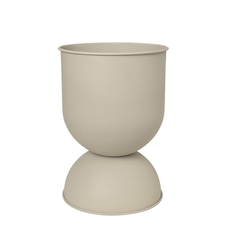 Vaso per fiori Hourglass Medium metallo beige / Ø 40 x H 59 cm - Ferm Living