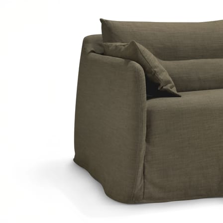 Divano 2 posti Weave tessuto verde / L 200 cm - Ethnicraft