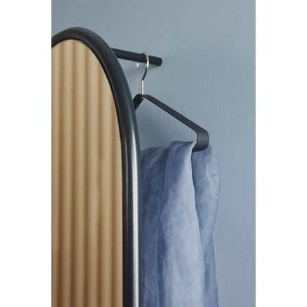 Miroir mural Angui or métal / Avec tringle intégrée - L 50 x H 145 cm / Seconde vie - AYTM