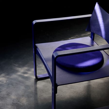 Accessoire  tissu bleu / Coussin assise pour fauteuil Series 270 F - Verpan