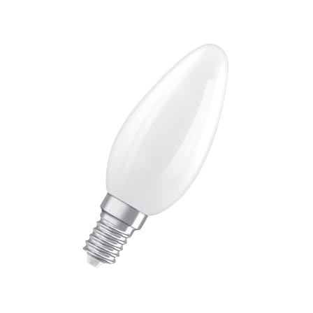 Ampoule LED E14 dimmable Flamme B35 Frosted / 5,9W (= 60W) - Blanc chaud - Osram