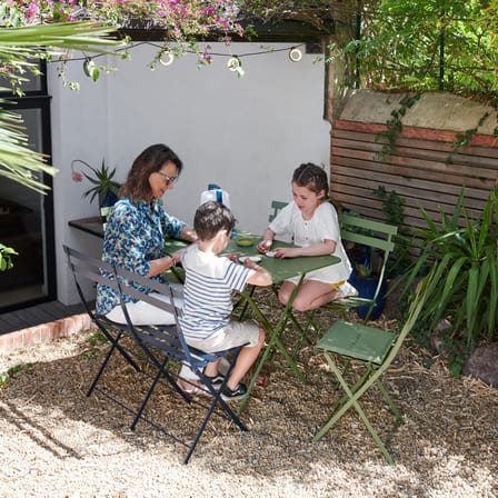 Banquette Bistro métal orange / Pliante - 2 places / L 88 cm - Fermob