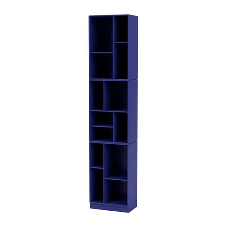 Bibliothèque Loom bois bleu / L 46.8 x P 30 x H 215.8 cm - MONTANA