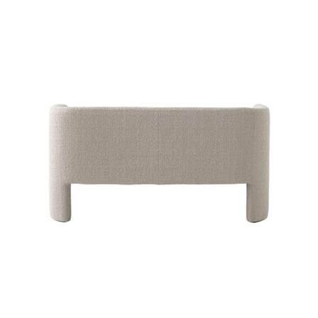 Canapé droit Loafer SC25 tissu blanc beige / L 150 cm - Tissu bouclé - &tradition