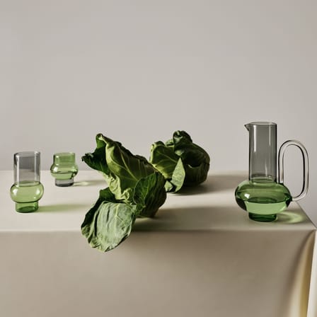 Caraffa Bump vetro verde / Vetro soffiato - 750 ml - Tom Dixon