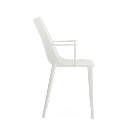 Chaise H.H.H plastique blanc / Soft touch - Recyclé - Kartell