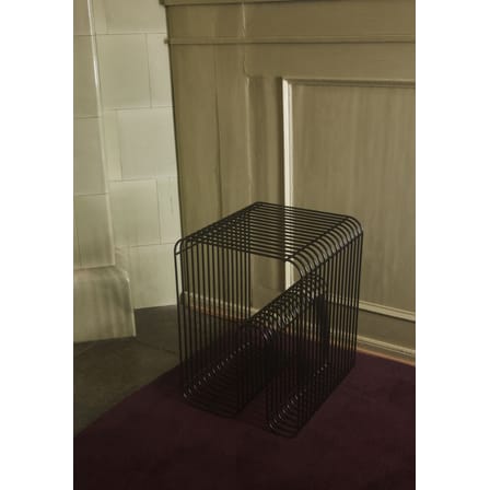 Curva Stool metal black / End table - AYTM