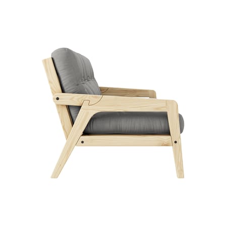 Divano convertibile Grab legno grigio / L 204 cm - 3 posti - KARUP DESIGN