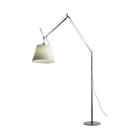 Lampadaire Tolomeo Mega LED métal papier beige / Ø 42 cm - H 148 à 327 cm - Artemide