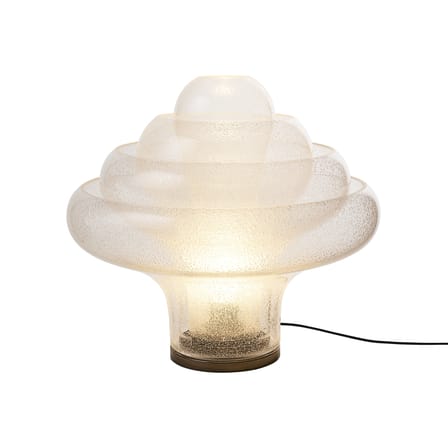 Lampe de table Lotus verre transparent / Réédition 1969 - Gubi