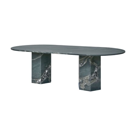 Epic Outdoor Oval table stone green / 240 x 120 cm (8 people) - Quartzite - Gubi