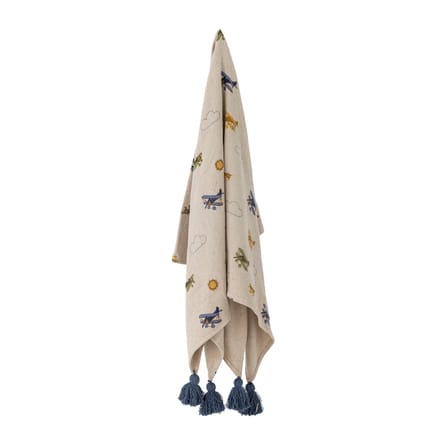 Plaid enfant Plane tissu beige / 160 x 130 cm - Bloomingville