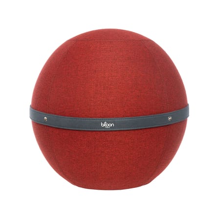 Pouf Original XL rouge / Ergonomique - Ø 65 cm / Tissu chiné - BLOON PARIS