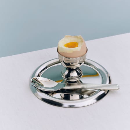 Essential Round Serving dish metal silver / Ø 13 cm - Hay