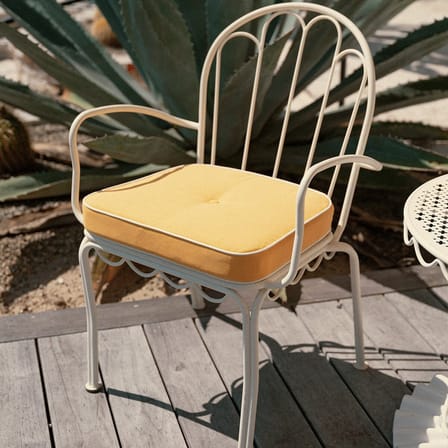 Al Fresco Stacking chair metal yellow / Cushion included - BUSINESS & PLEASURE