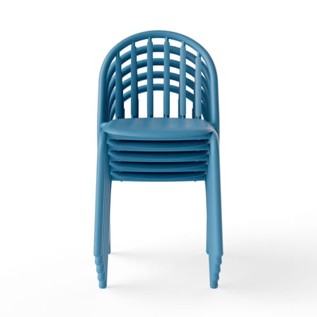 Stapelbarer Stuhl Fred's metall blau - Fatboy