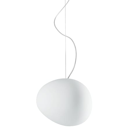 Suspension Gregg Media verre blanc / L 31 cm - Ludovica+Roberto Palomba, 2008 - Foscarini