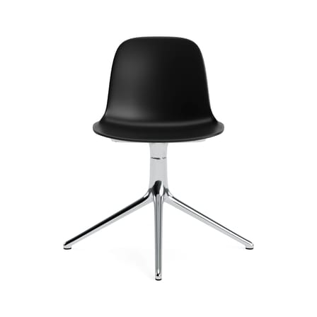 Form 4L Swivel chair plastic material black - Normann Copenhagen