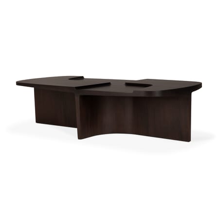 Table basse Brutalist bois marron / 143 x 75 x H 37 cm - Ethnicraft