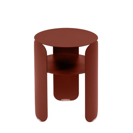 Table d'appoint Bebop métal rouge marron / Ø 35 x H 45 cm - Fermob