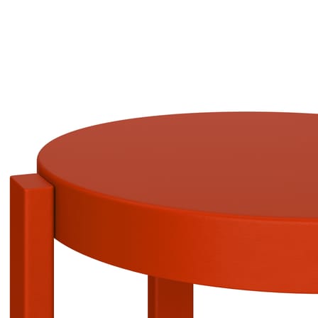 Tabouret haut Doon métal rouge / H 65 cm - NOO.MA