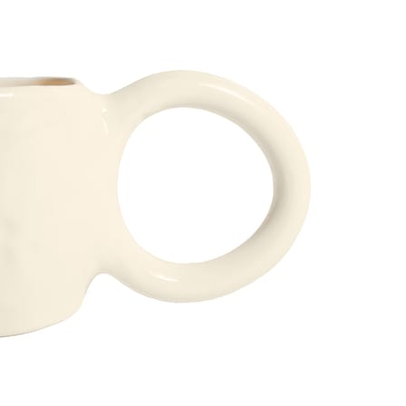 Tasse à café Donut Medium céramique beige / Ø 8 x H 9 cm - Petite Friture