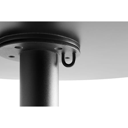 Tavolo rotondo Palissade Cone metallo grigio nero / Ø 90 - R & E Bouroullec - Hay