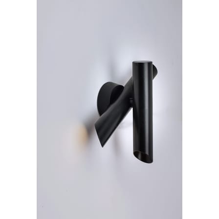Applique Tubes 2 metallo nero / LED - Orientabile - Nemo