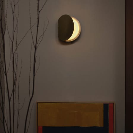 Applique Poudrier LED métal or / Miroir - DCW éditions