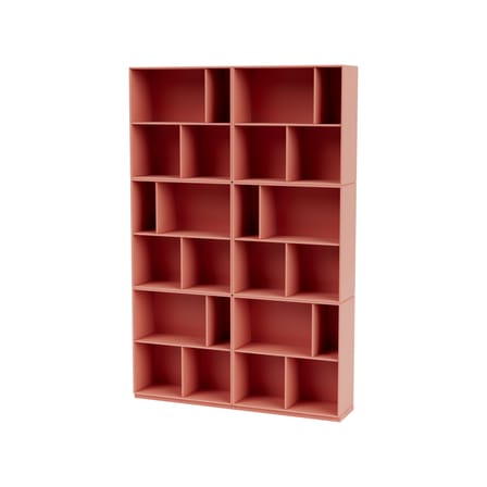 Bibliothèque Read bois rose / L 139,2 x P 30 x H 211,8 cm - MONTANA