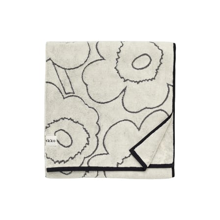 Drap de bain Piirto Unikko beige / 100 x 160 cm - Marimekko