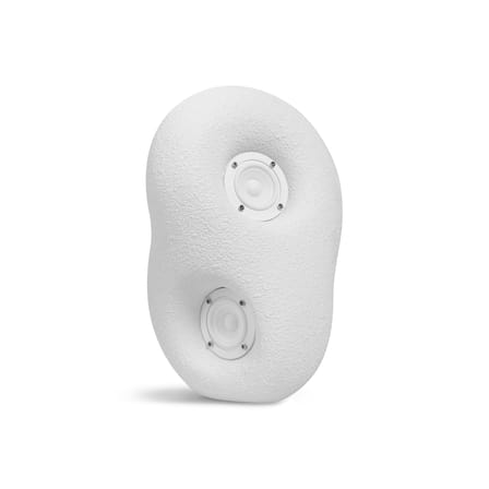 Enceinte Acoustic Sculpture matériau composite blanc / Sculpté main - Bluetooth 5.0 - Transparent Speaker