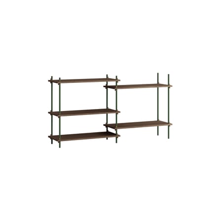 Étagère Shelving System – s.85.2.A bois marron / L 162 x H 85 x Prof. 35 cm - MOEBE