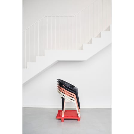 Fauteuil empilable Bell plastique blanc / Polypropylène recyclé (éco-conçu) - Konstantin Grcic, 2020 - Magis