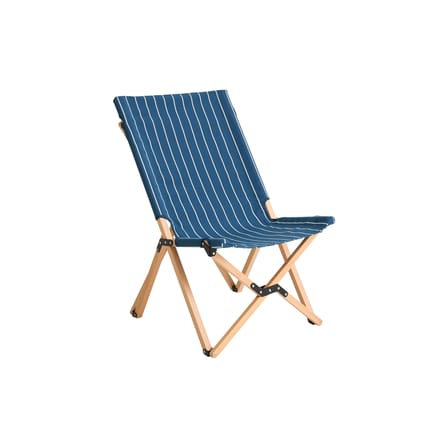 Fauteuil pliant Outdoor Market tissu bleu / Jasper Morrison - Hay