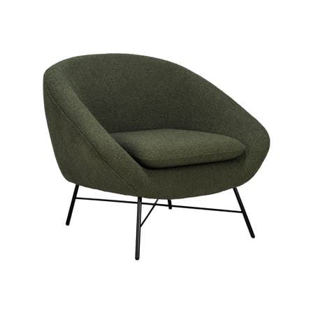 Fauteuil rembourré Barrow tissu vert - Ethnicraft