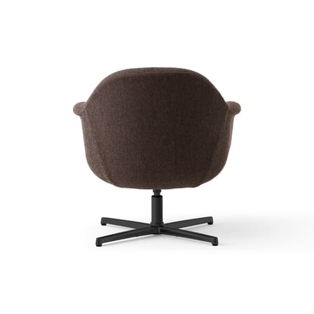 Fauteuil pivotant Harbour tissu marron - Audo Copenhagen