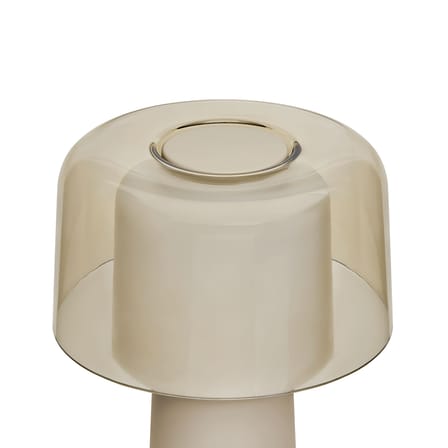 Kabellose, wiederaufladbare Außenlampe Revolve LED plastikmaterial beige - Fatboy