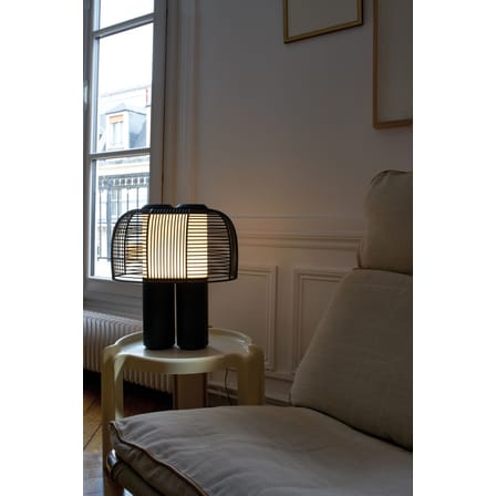 Lampe de table Yasuke LED métal noir / L 39,5 x H 43 cm - DCW éditions
