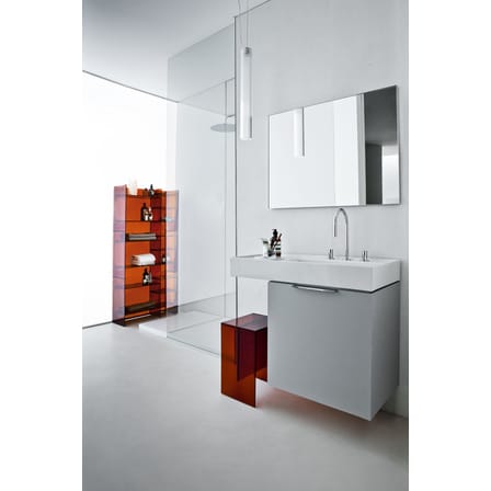 Meuble de rangement Sound-Rack plastique marron / L 75 x H 53 cm - Kartell