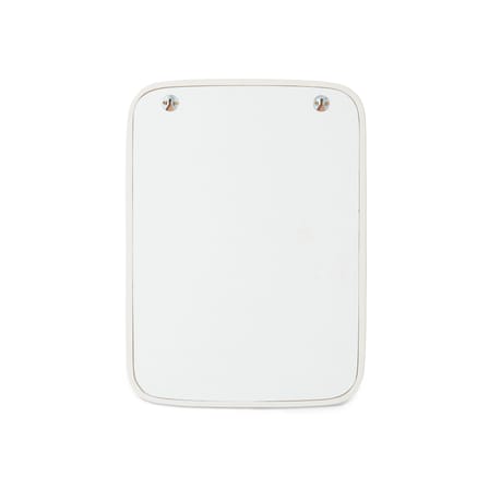 Miroir mural Curve bois blanc / 52 x 71 cm - HK LIVING